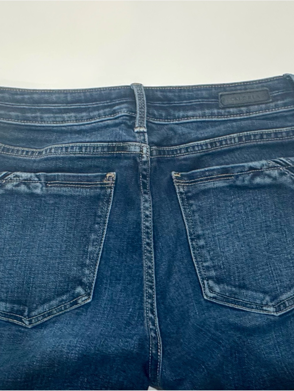 Buckle Black Super Flare Jeans Women’s 27x32 Dark Wash Raw Hem Bell Bottom Y2K - Picture 3 of 11